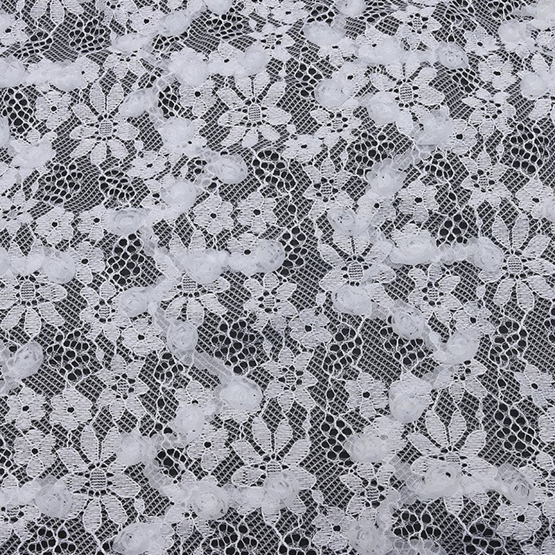 Lace Fabric Dress Small Floral Polyester for Women's Wear Wholesale Su