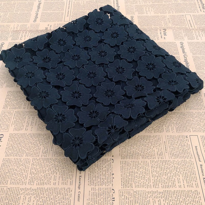 Lace Fabric Embroidered Fabric Milk Silk Polyester for Apparel Wholesa 5
