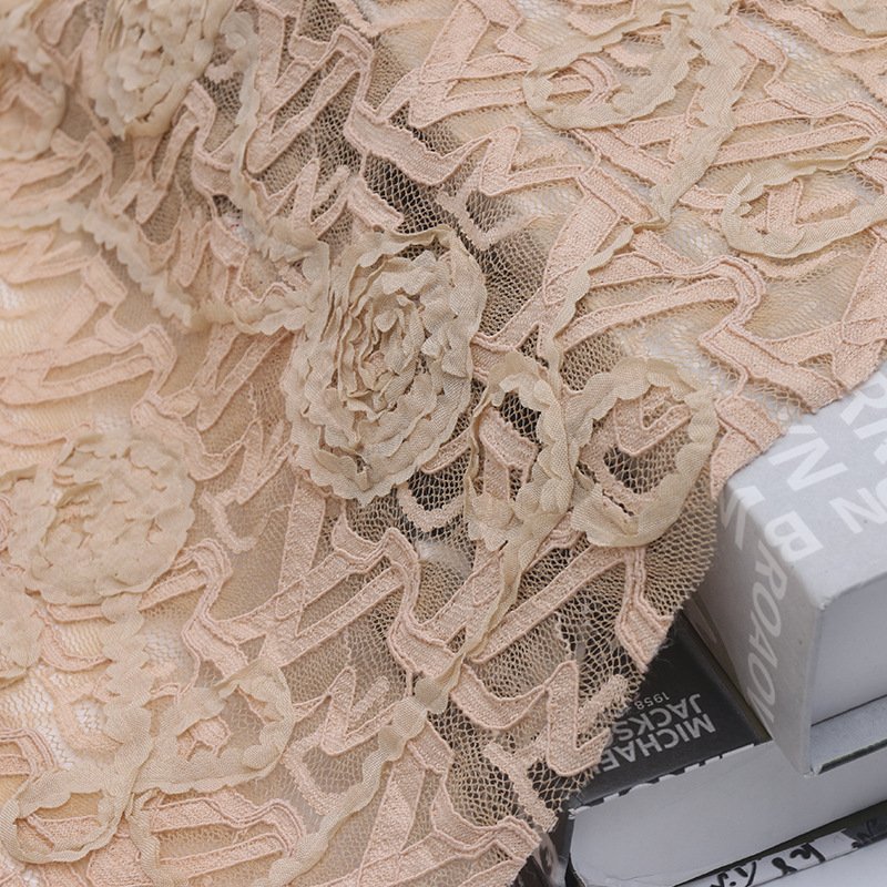 Lace Fabric 3D Dress Polyester for Women's Wear Wholesale Supplier 3