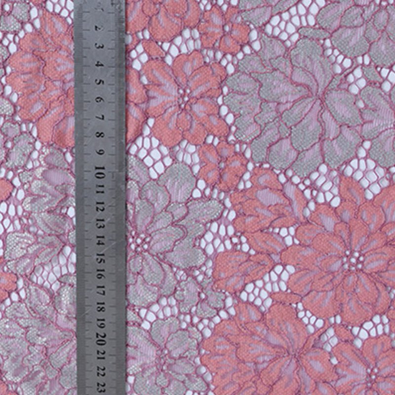 Lace Fabric Dress Large Floral Nylon for Women's Wear Wholesale Suppli 7