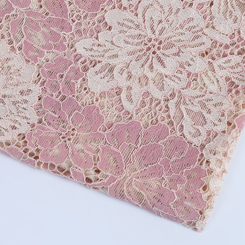 Lace Fabric Dress Large Floral Nylon for Women's Wear Wholesale Suppli 9