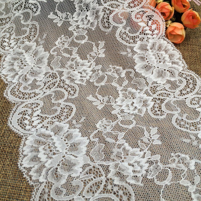 Lace Trim Women's Lingerie Nylon Warp Knit Lace Fabric for Women's Wea
