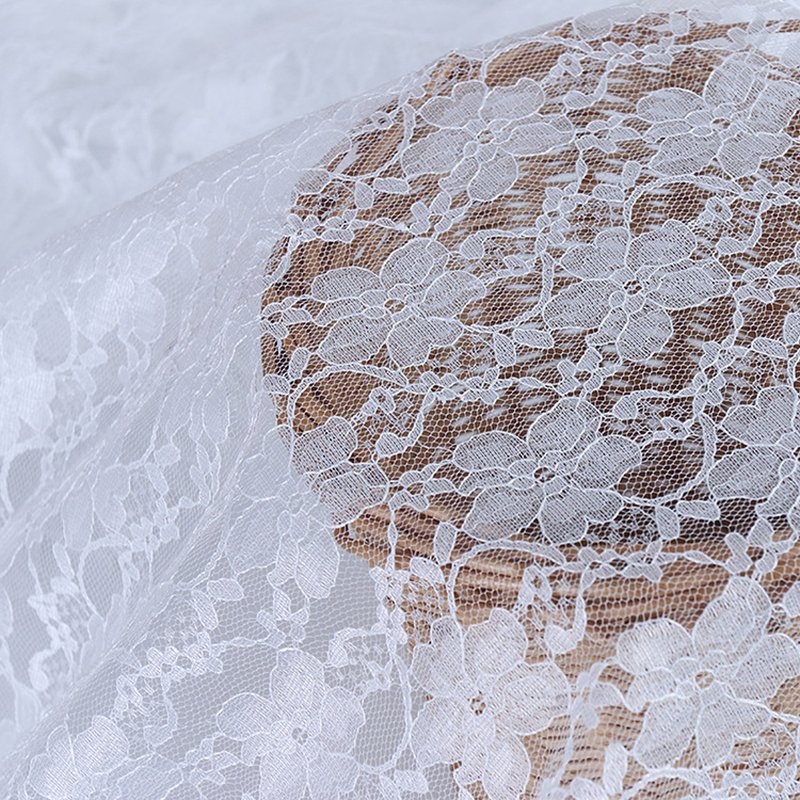 Lace Fabric Cutwork Plum Blossom Polyester for Women's Wear Wholesale 4
