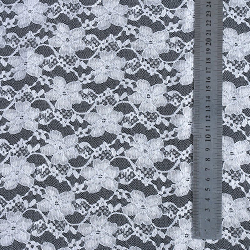 Lace Fabric Cutwork Plum Blossom Polyester for Women's Wear Wholesale 5