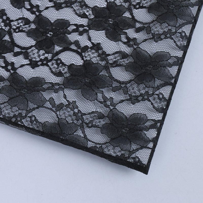 Lace Fabric Cutwork Plum Blossom Polyester for Women's Wear Wholesale 7