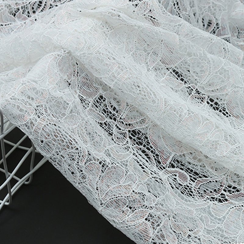 Dress Rainbow Bridal Polyester Lace Fabric for Women's Wear Wholesale 5