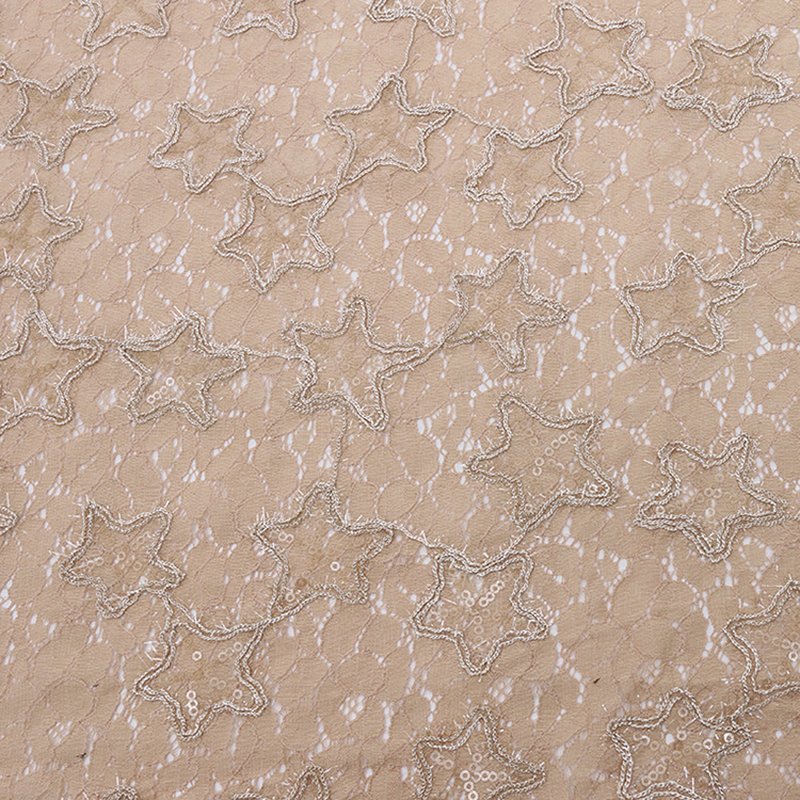 Lace Fabric Dress Star Polyester for Women's Wear Wholesale Supplier