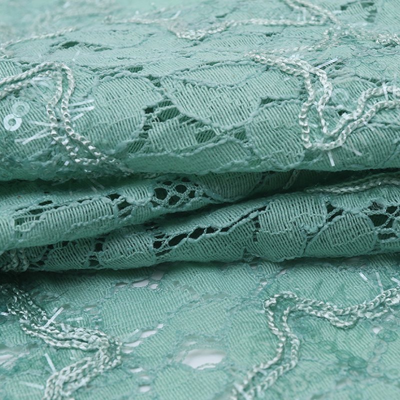 Lace Fabric Dress Star Polyester for Women's Wear Wholesale Supplier 8