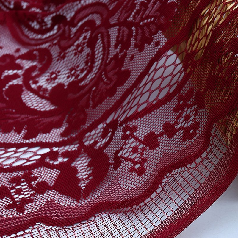 Lace Fabric Dress Large Floral Polyester for Women's Wear Wholesale Su 8