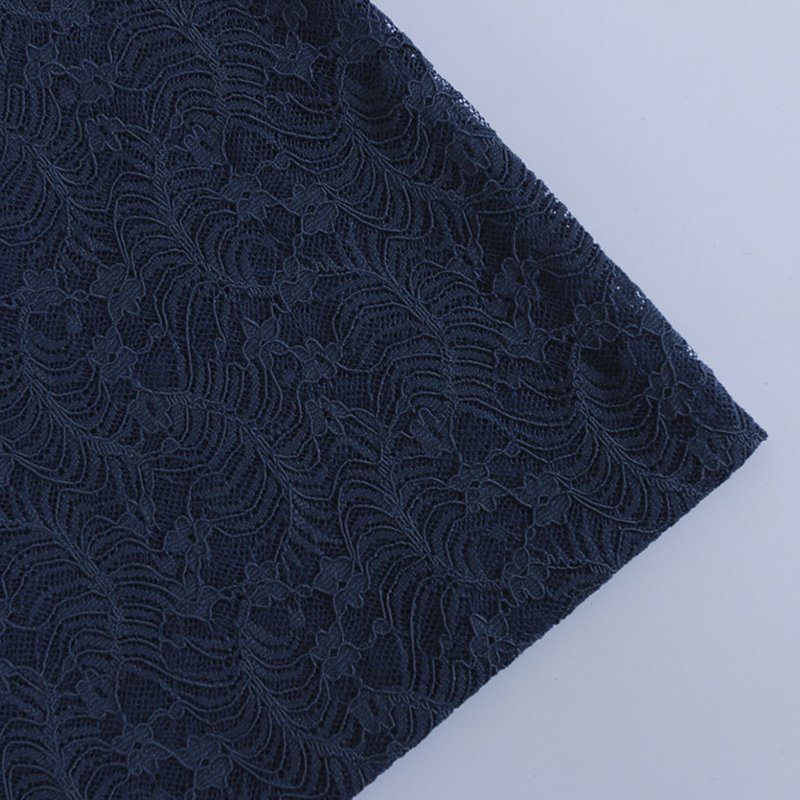 Cutwork Dyed Polyester Lace Fabric for Women's Wear Wholesale Supplier 12