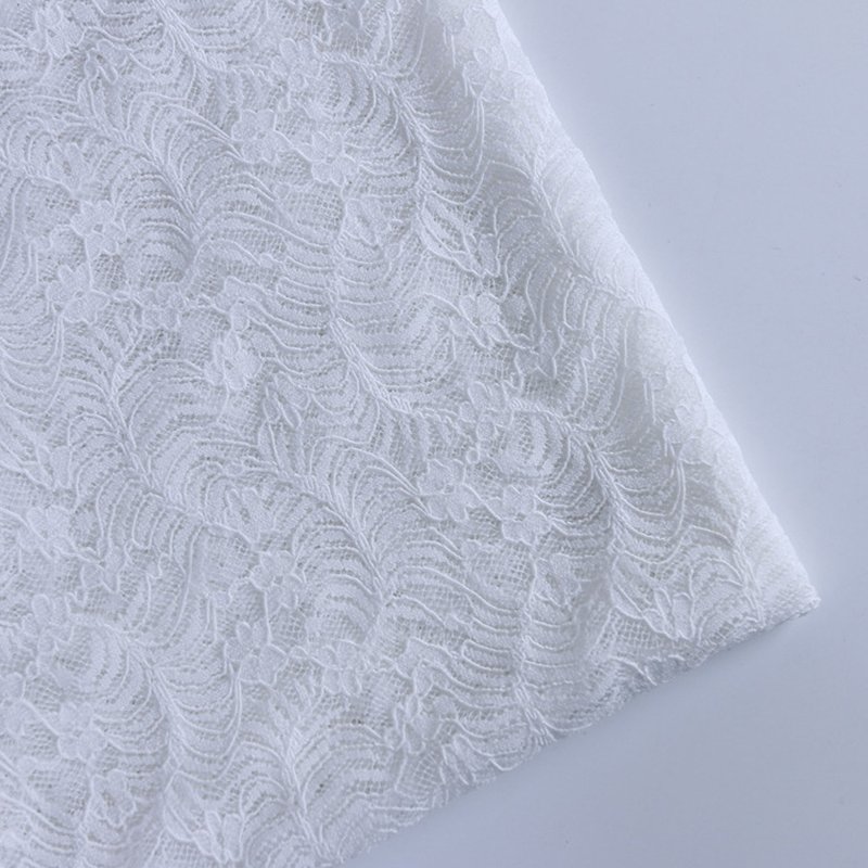Cutwork Dyed Polyester Lace Fabric for Women's Wear Wholesale Supplier 5