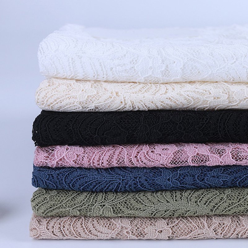 Cutwork Dyed Polyester Lace Fabric for Women's Wear Wholesale Supplier 6