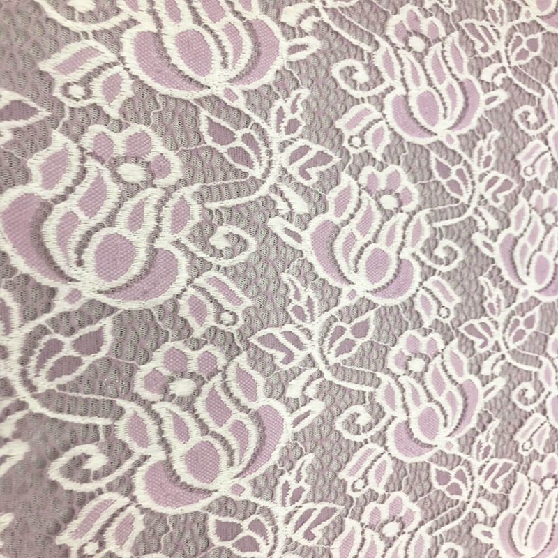 Dress Jacquard Nylon Warp Knit Lace Fabric for Women's Wear Wholesale 4