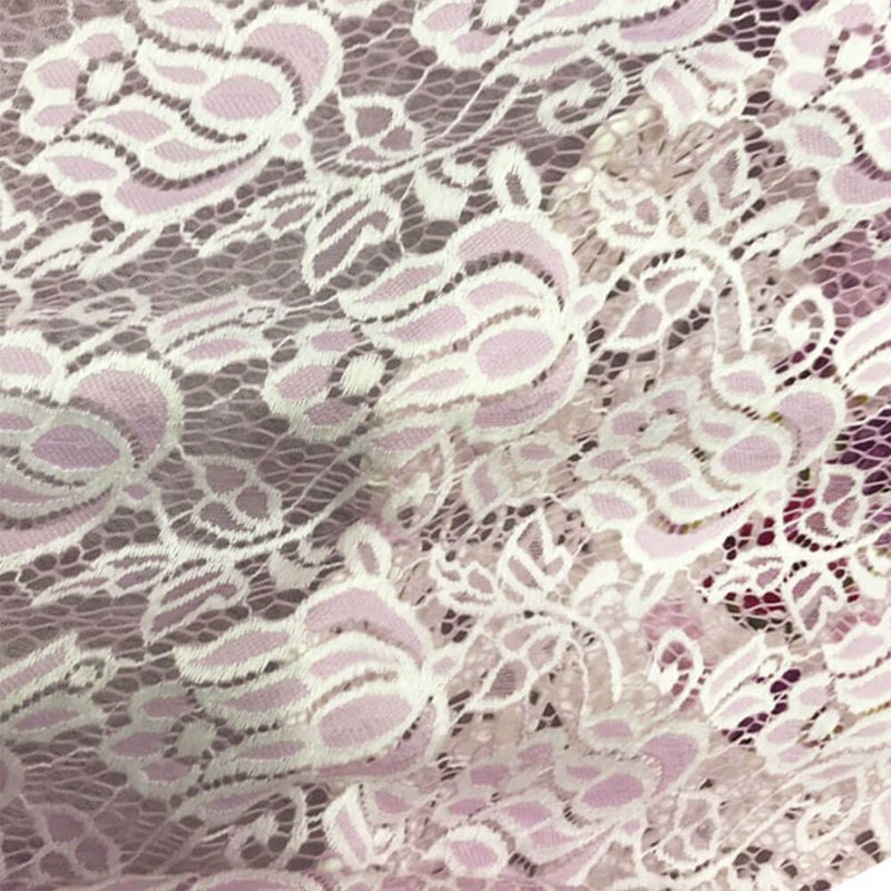 Dress Jacquard Nylon Warp Knit Lace Fabric for Women's Wear Wholesale 7
