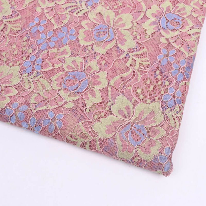 Lace Fabric Dress Cutwork Polyester for Women's Wear Wholesale Supplie 14