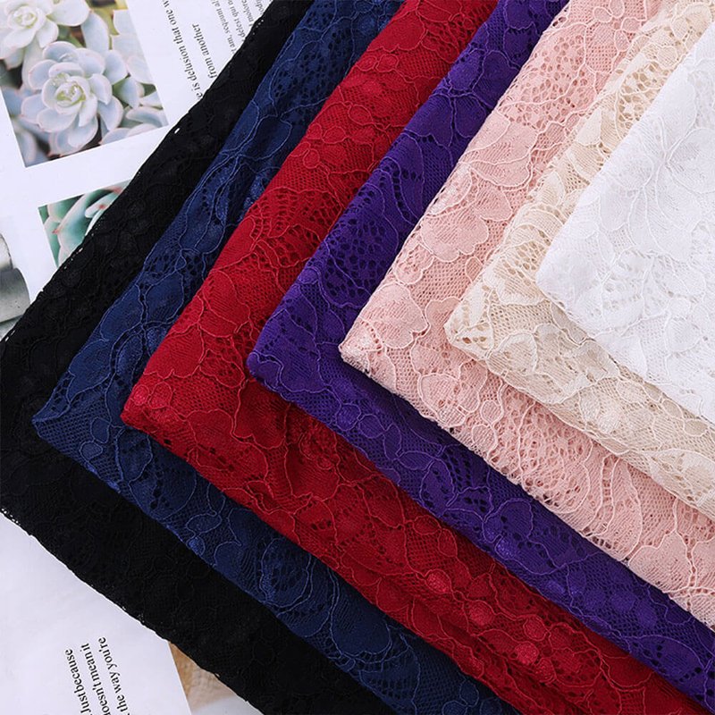 Lace Fabric Dress Cutwork Polyester for Women's Wear Wholesale Supplie