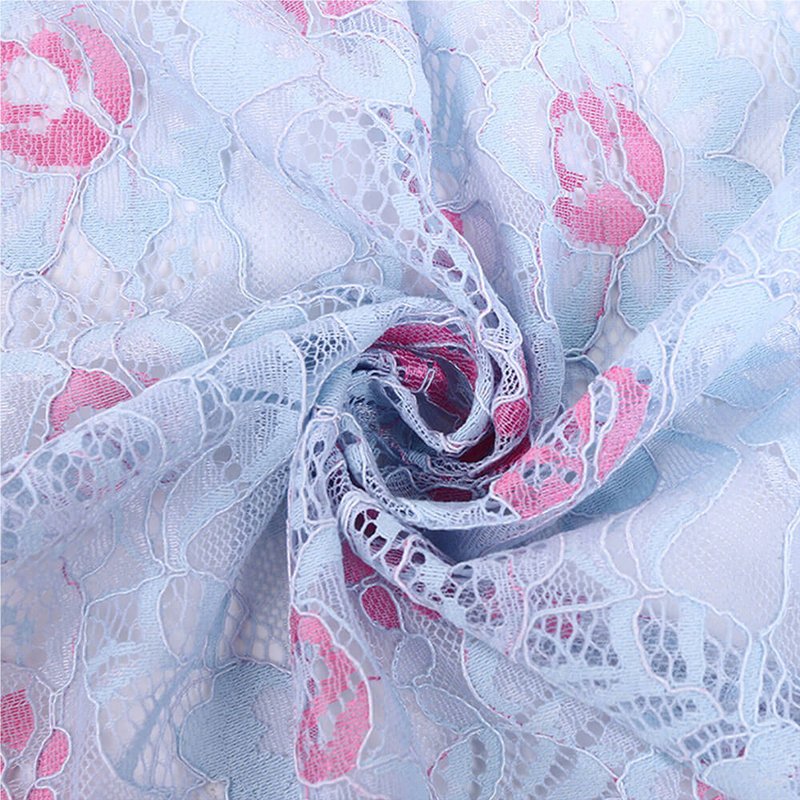 Lace Fabric Dress Cutwork Polyester for Women's Wear Wholesale Supplie 4