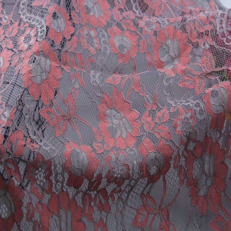 Lace Fabric Dress Scallop Edge Nylon for Women's Wear Wholesale Suppli