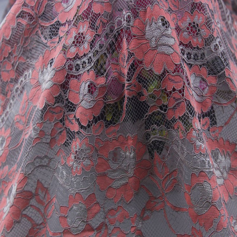 Lace Fabric Dress Scallop Edge Nylon for Women's Wear Wholesale Suppli 9