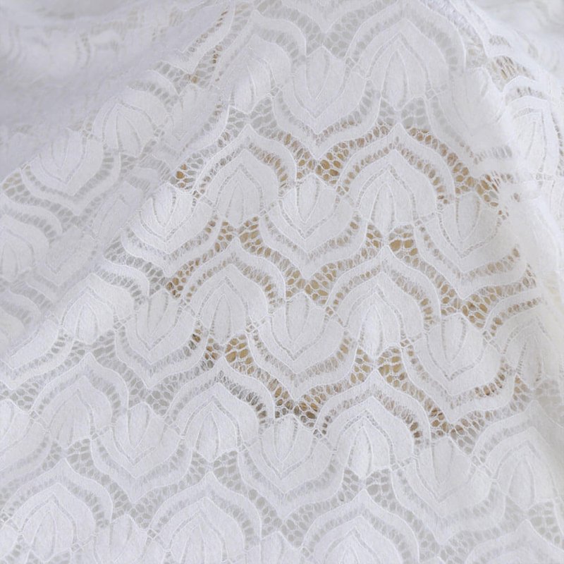 Lace Fabric Cutwork Dress Polyester for Women's Wear Wholesale Supplie 3