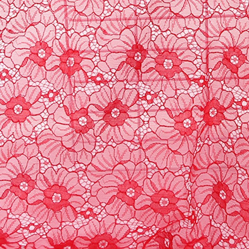 Lace Fabric 3D Dress Polyester Warp Knit for Women's Wear Wholesale Su