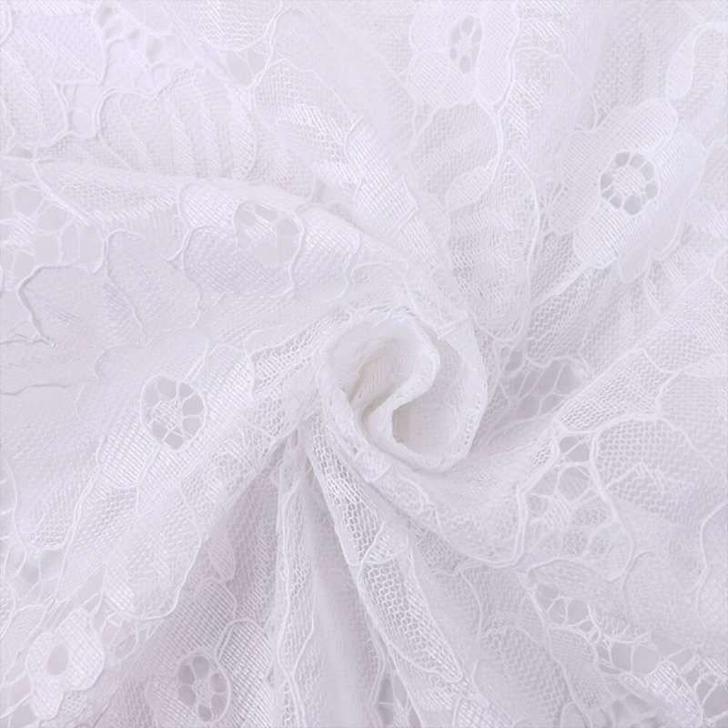 Lace Fabric 3D Dress Polyester Warp Knit for Women's Wear Wholesale Su