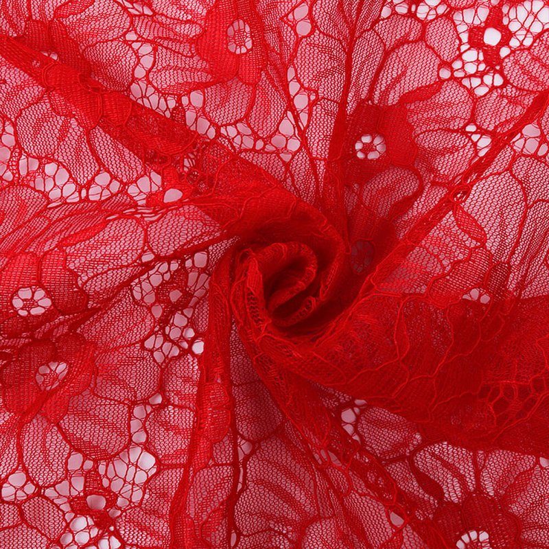 Lace Fabric 3D Dress Polyester Warp Knit for Women's Wear Wholesale Su 3