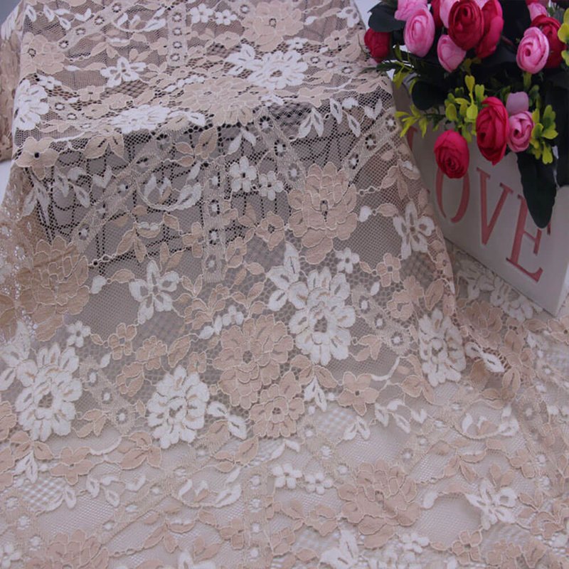 Lace Fabric Dress Nylon Warp Knit for Women's Wear Wholesale Supplier