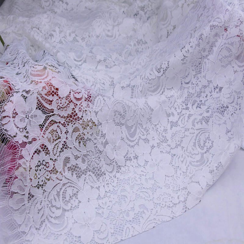 Lace Fabric Dress Eyelash Nylon for Women's Wear Wholesale Supplier 5