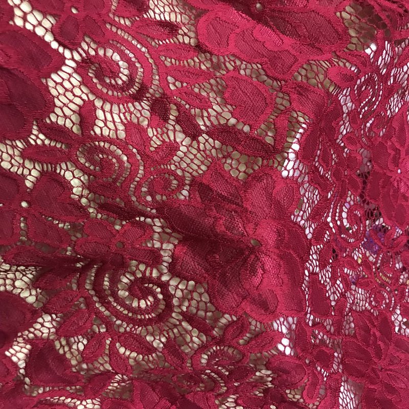 Bridal Evening Scarf Polyester Warp Knit Lace Fabric for Bridal Wholes