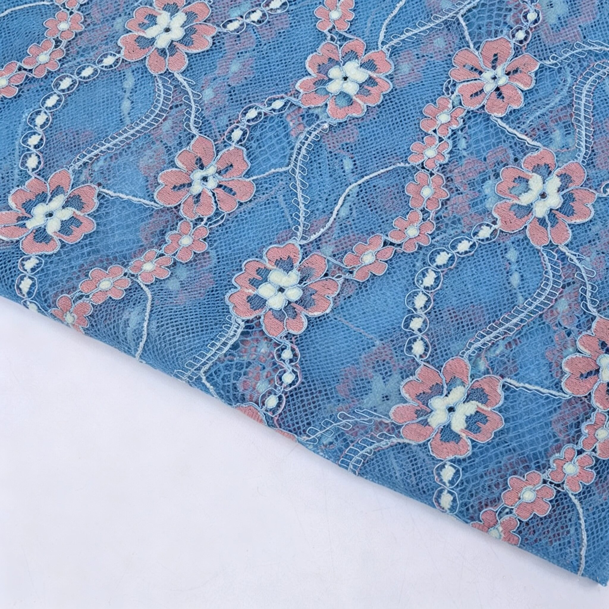 Lace Fabric 3D Women's Polyester Brushed for Women's Wear Wholesale Su