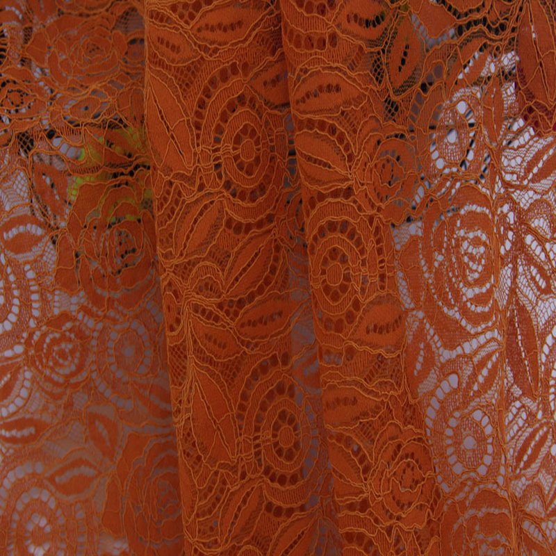 Dress Evening Nylon Warp Knit Lace Fabric for Women's Wear Wholesale S 3