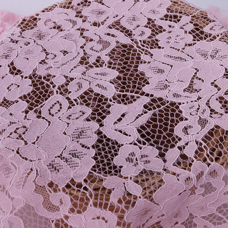 Lace Fabric Eyelash Cutwork Nylon for Women's Wear Wholesale Supplier 4