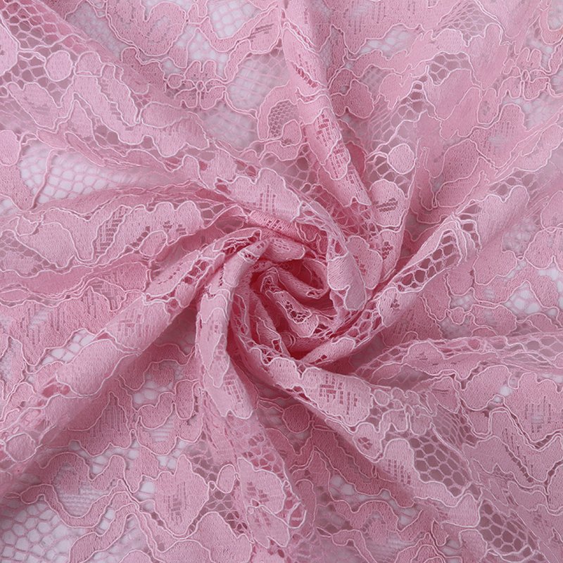 Lace Fabric Eyelash Cutwork Nylon for Women's Wear Wholesale Supplier 5