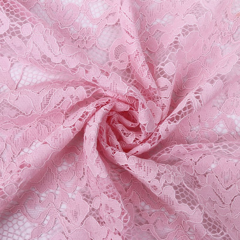 Lace Fabric Eyelash Cutwork Nylon for Women's Wear Wholesale Supplier 9