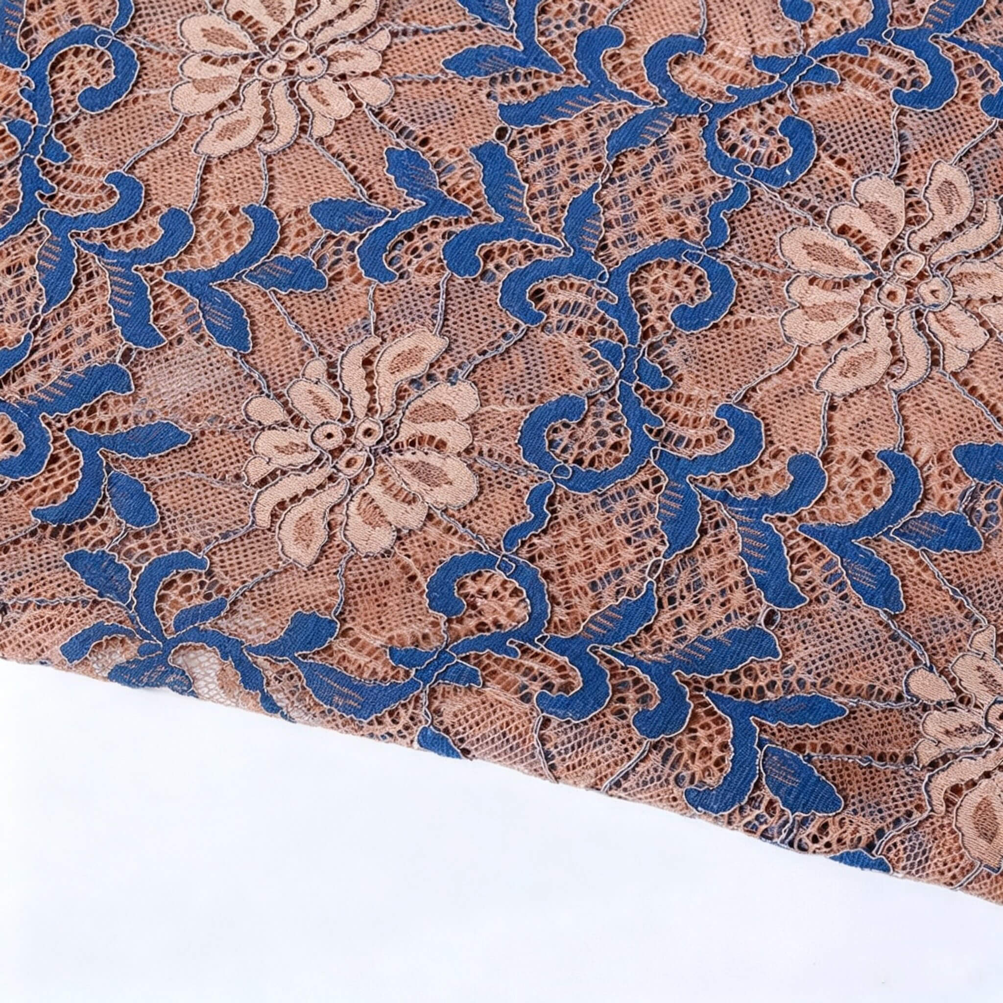 Cutwork Bridal Evening Polyester Lace Fabric for Women's Wear Wholesal