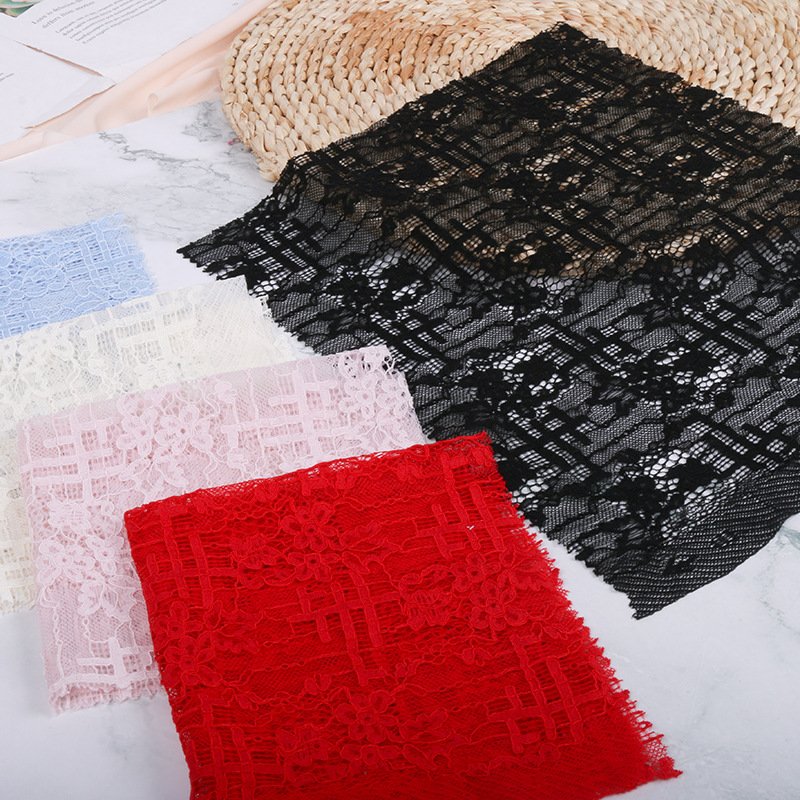 Lace Fabric Cutwork Evening Nylon Warp Knit for Bridal Wholesale Suppl