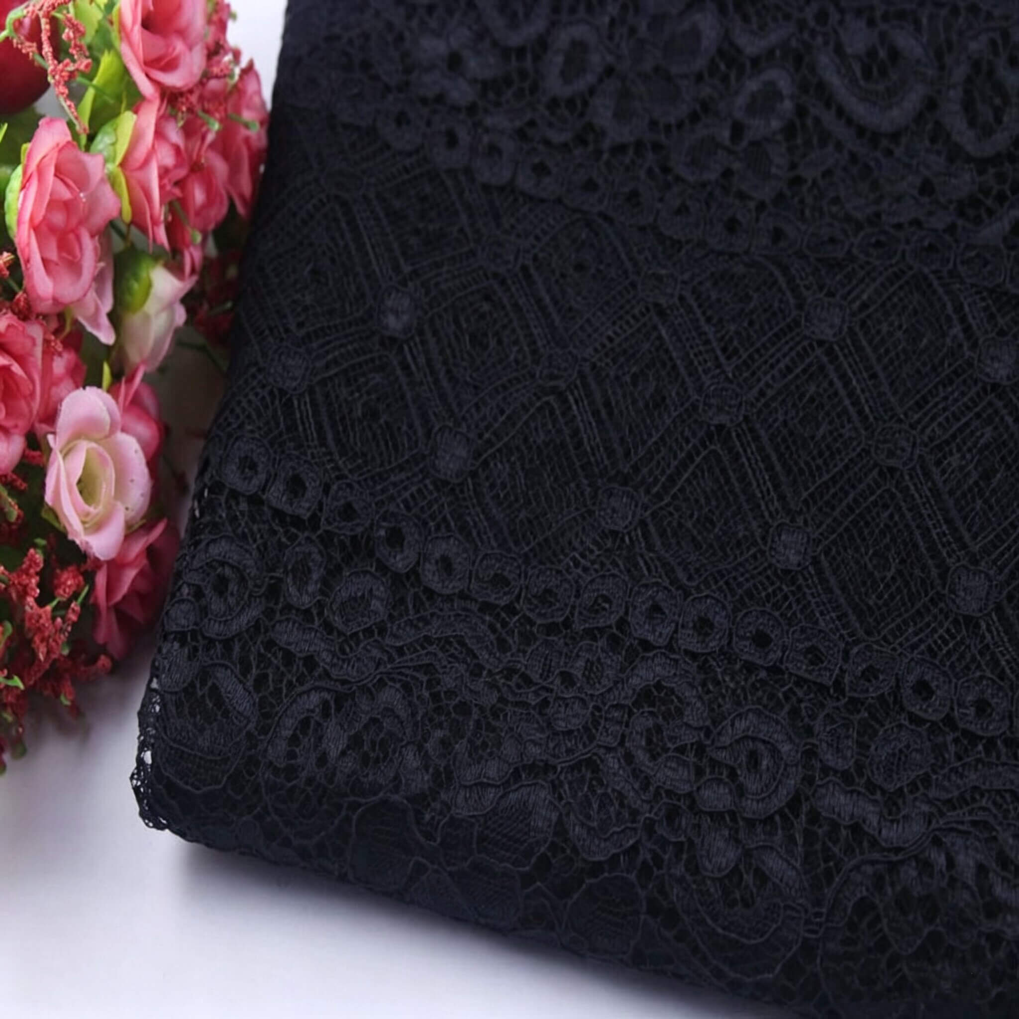 Lace Fabric Dress Geometric Polyester for Women's Wear Wholesale Suppl 11