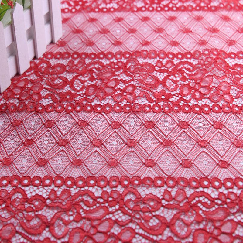 Lace Fabric Dress Geometric Polyester for Women's Wear Wholesale Suppl