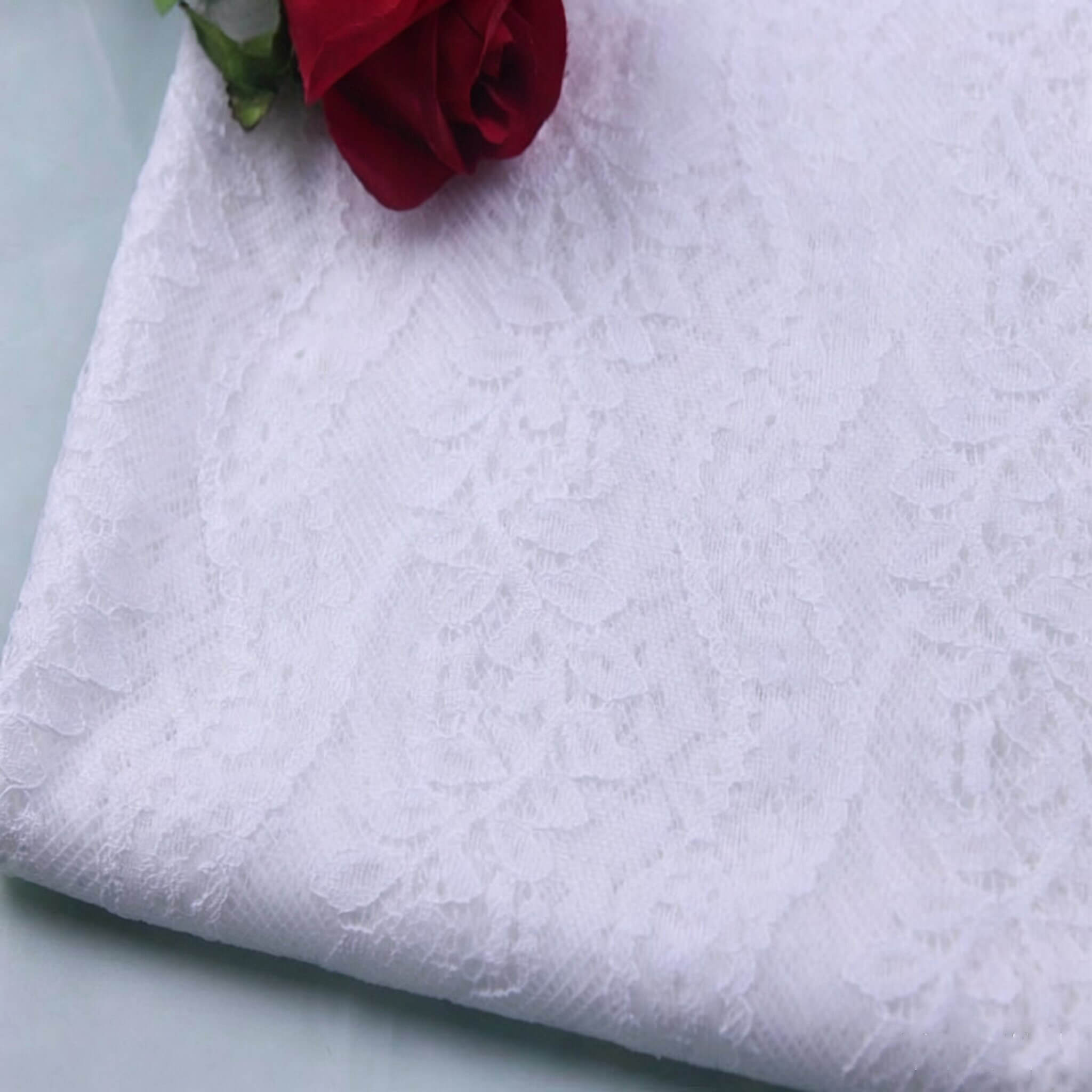 Lace Fabric Leaf Bridal Nylon Warp Knit for Lingerie Wholesale Supplie 8