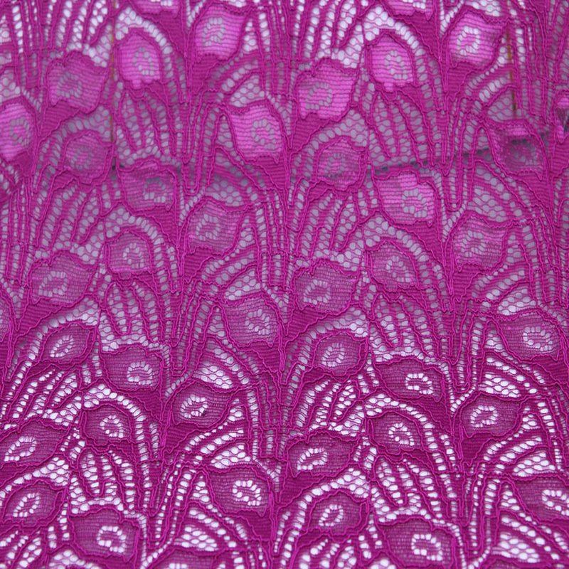 Lace Fabric Dress Scallop Edge Nylon for Women's Wear Wholesale Suppli 4