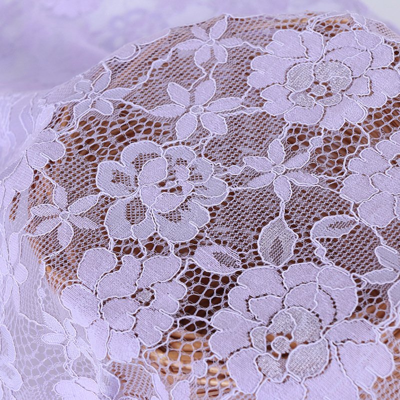 Cutwork Eyelet Solid Nylon Lace Fabric for Apparel Wholesale Supplier 4
