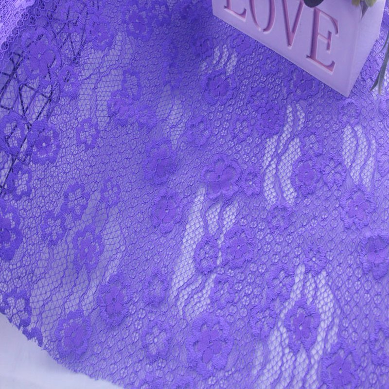 Eyelash Lace Nylon Thread Eyelash Nylon Lace Fabric for Bridal Wholesa