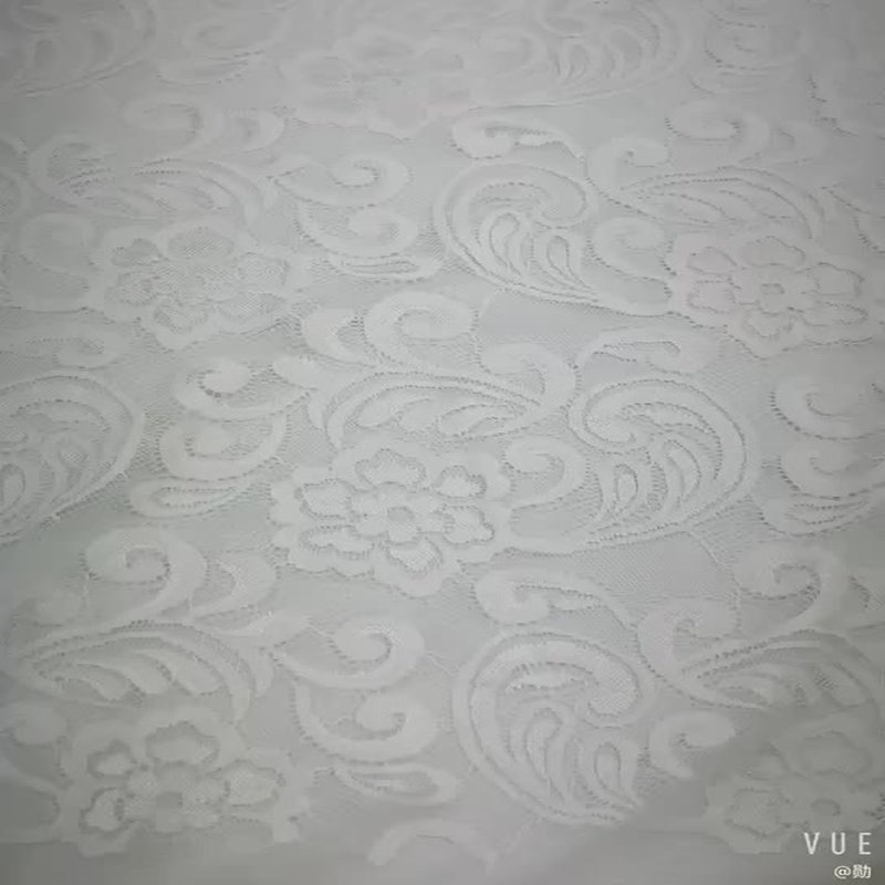 Jacquard Women's Lingerie Nylon Warp Knit Lace Fabric for Women's Wear
