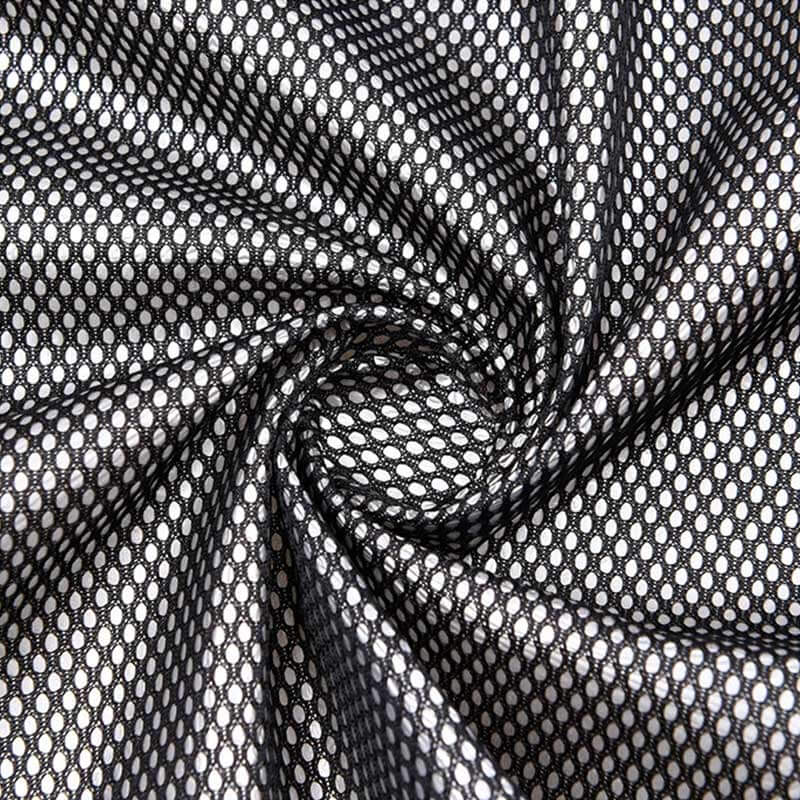 Eyelet Sport Polyester Warp Knit Mesh Fabric for Sportswear Wholesale