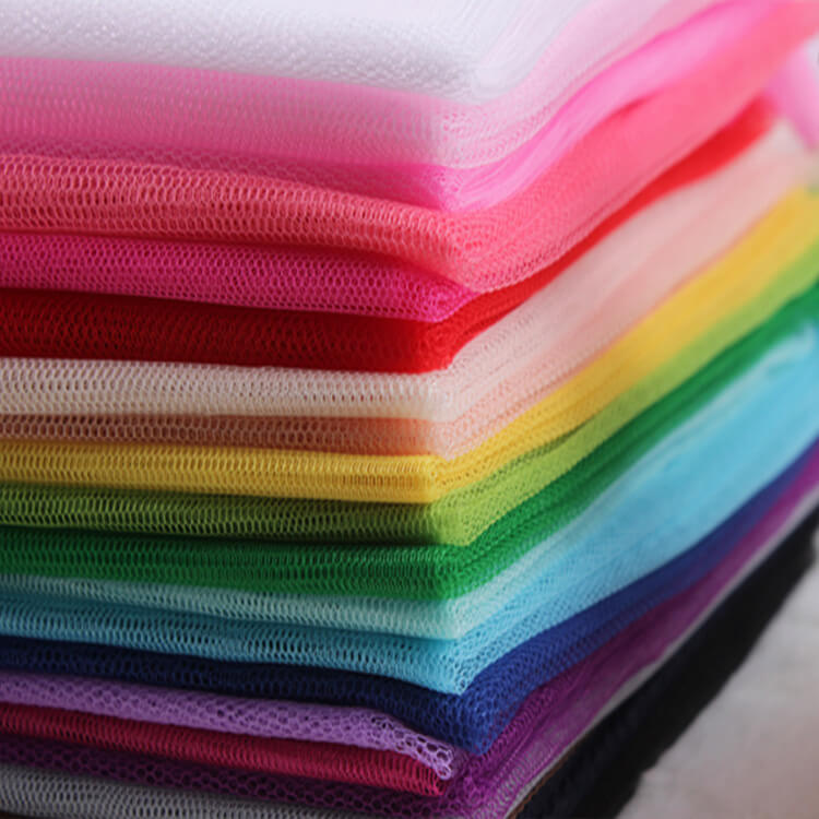 Eyelet Solid Polyester Warp Knit Mesh Fabric Wholesale Supplier