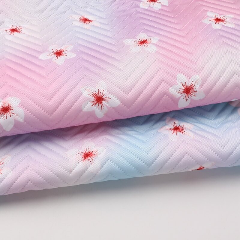 Wave Printed Bag Polyester Woven Oxford Fabric for Tablecloth Wholesal