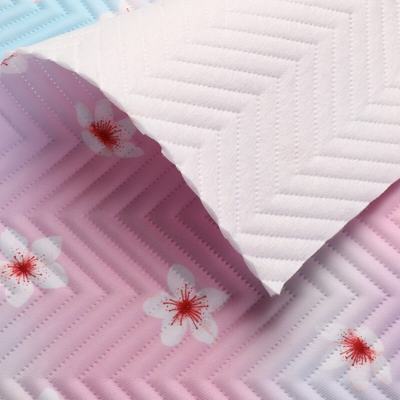 Wave Printed Bag Polyester Woven Oxford Fabric for Tablecloth Wholesal