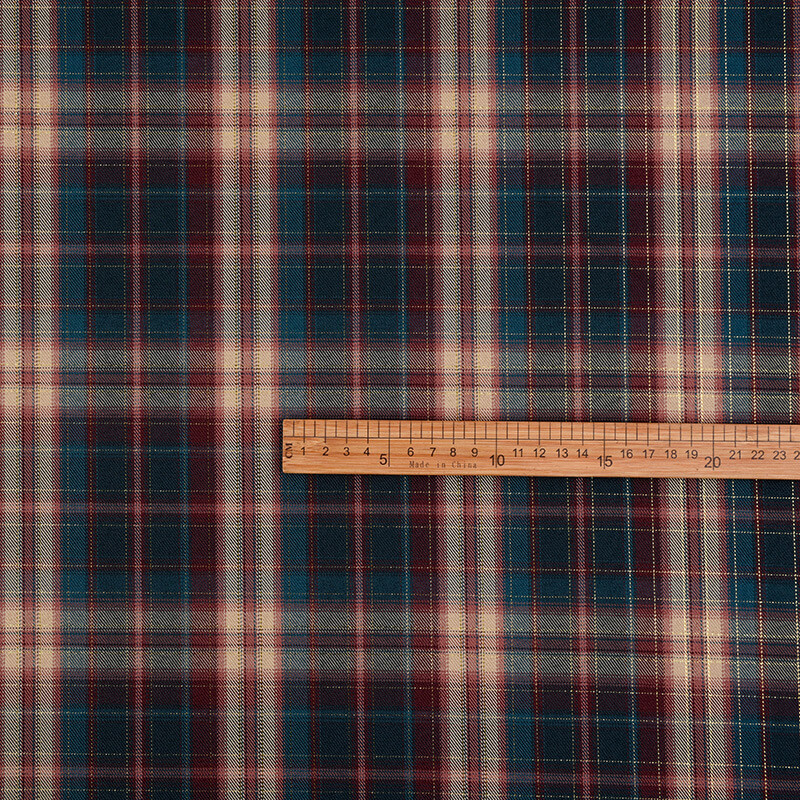 Plaid Yarn Dyed Poplin Fabric for Suit Wholesale Supplier 18