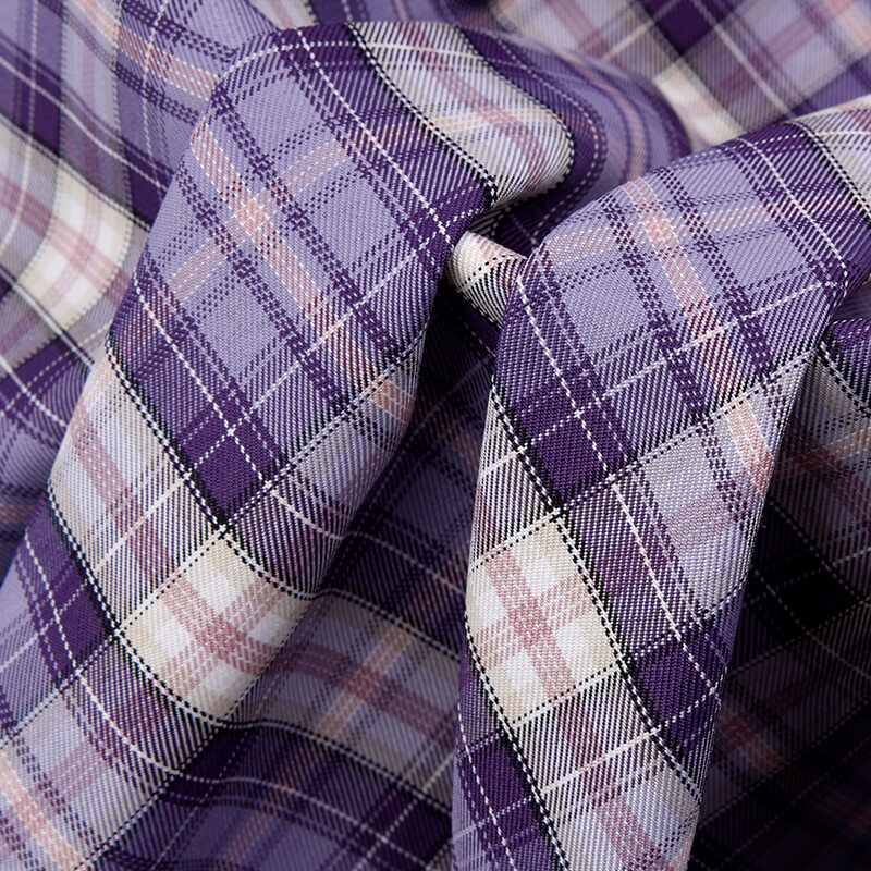 Plaid Yarn Dyed Poplin Fabric for Suit Wholesale Supplier